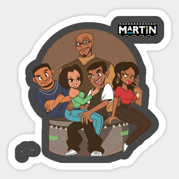 family martin Sticker by nakaladek3